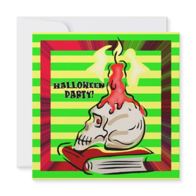 Skull Halloween Party Invitation