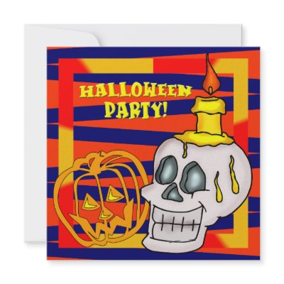 Skull Halloween Party Invitation