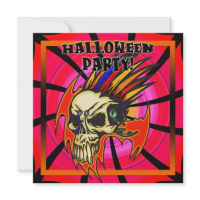 Skull Halloween Party Invitation