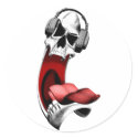 Skull Headphones 3 stickers