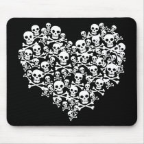 Skull Heart Mousepad