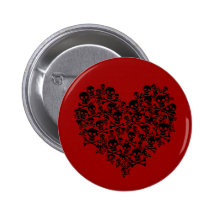 Skull Heart Pin