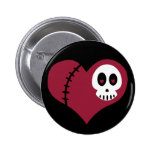 Skull Heart Pin