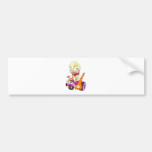 Skull Hot Rod Bumper Stickers