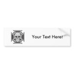 Skull & Iron Cross: Vector Drawing: Bumper Stickers