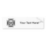 Skull & Iron Cross: Vector Drawing: Bumper Stickers