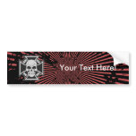 Skull & Iron Cross: Vector Drawing: Bumper Sticker