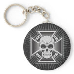 Skull & Iron Cross: Vector Drawing: Keychain