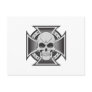 Skull & Iron Cross: Vector Drawing: Post Card