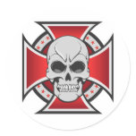Skull & Iron Cross: Vector Drawing: Stickers