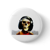 Skull Kid Headphones Design - GeekShirts Pins