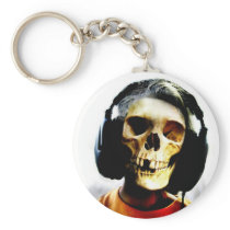 Skull Kid Headphones Design - GeekShirts Key Chains