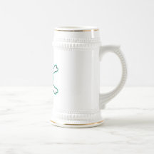 Skull Kitty Green - Grey Coffee Mugs