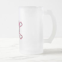 Skull Kitty Pink - Grey Mug