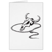 Skull & Lasso Greeting Cards