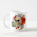 Skull Love - Skulls, Roses and Hearts by Al Rio Coffee Mugs