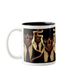 Skull Men in Black Mugs