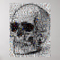 Skull Montage Mosaic posters