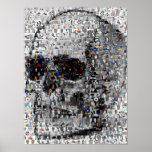 Skull Montage Mosaic posters