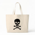 skull n bone beach bag