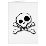 Skull N Bones Plain Greeting Cards