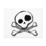 Skull N Bones Plain Postcards