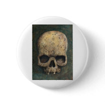 Skull of a witch buttons