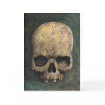 Skull of a witch cards