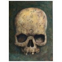 Skull of a witch t-shirts