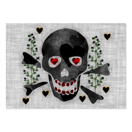 Skull of Hearts Business Card Template