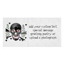 Skull of Hearts Photo Card Template