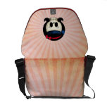 Skull of Rockabilly Girl Messenger Bag