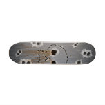 skull of the holes of bullets skateboards