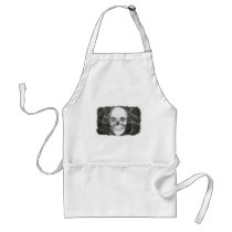 Skull on black aprons