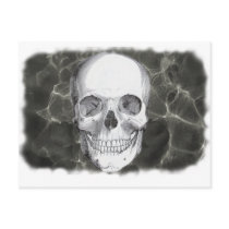 Skull on black post cards