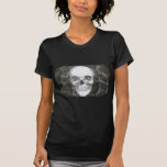 Skull on black tshirts