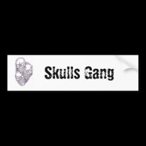 Skull Pencil Sketch bumper stickers