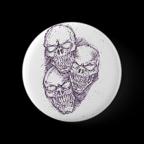 Skull Pencil Sketch buttons