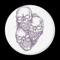 Skull Pencil Sketch magnets