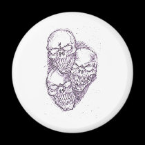 Skull Pencil Sketch magnets
