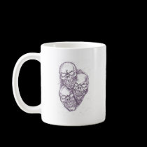 Skull Pencil Sketch mugs