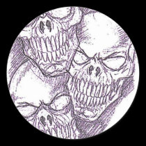 Skull Pencil Sketch stickers