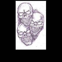 Skull Pencil Sketch t-shirts