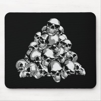 Skull Pile Mousepad by EvilSkull