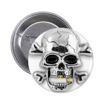 skull pinback buttons