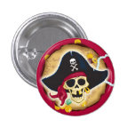 Skull Pirate Map Button
