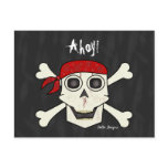 Skull Pirate Postcard