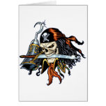 Skull Pirate with Sword and Hook by Al Rio cards