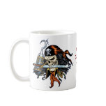 Skull Pirate with Sword and Hook by Al Rio mugs