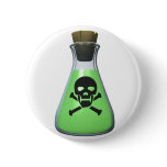 Skull Poison Bottle buttons